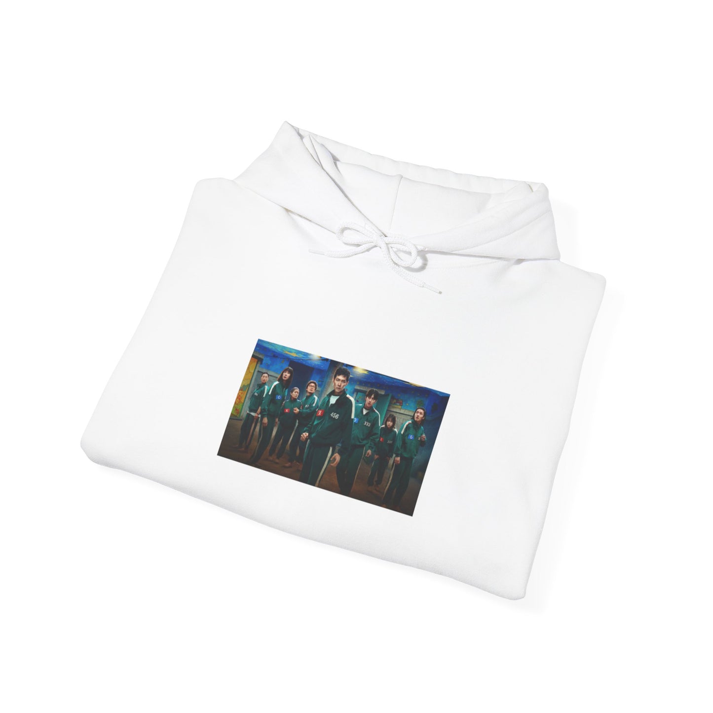 Squid Game Season 3 White Hoodie – Join the Game in Comfort