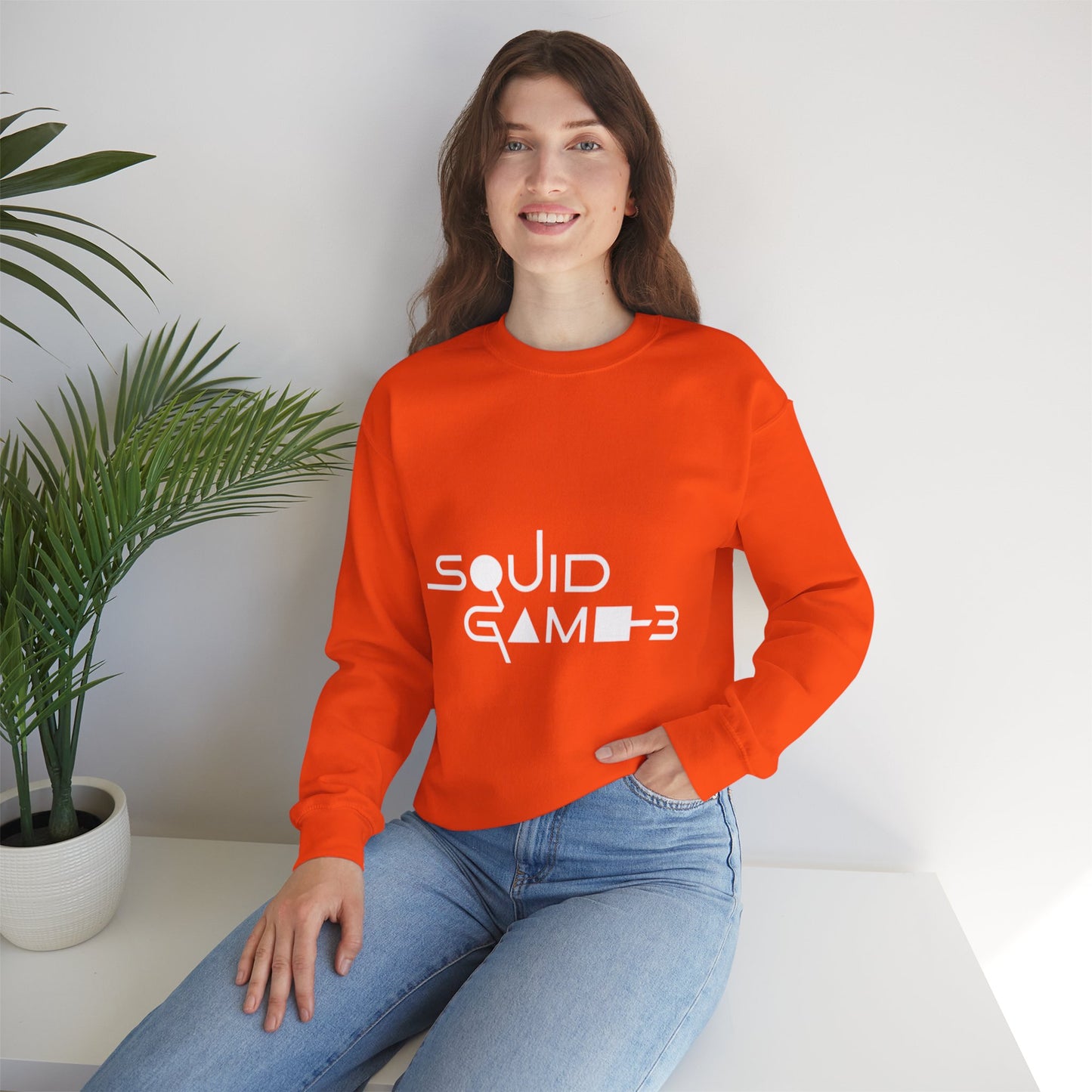 Squid Game 3 Sweatshirt Orange