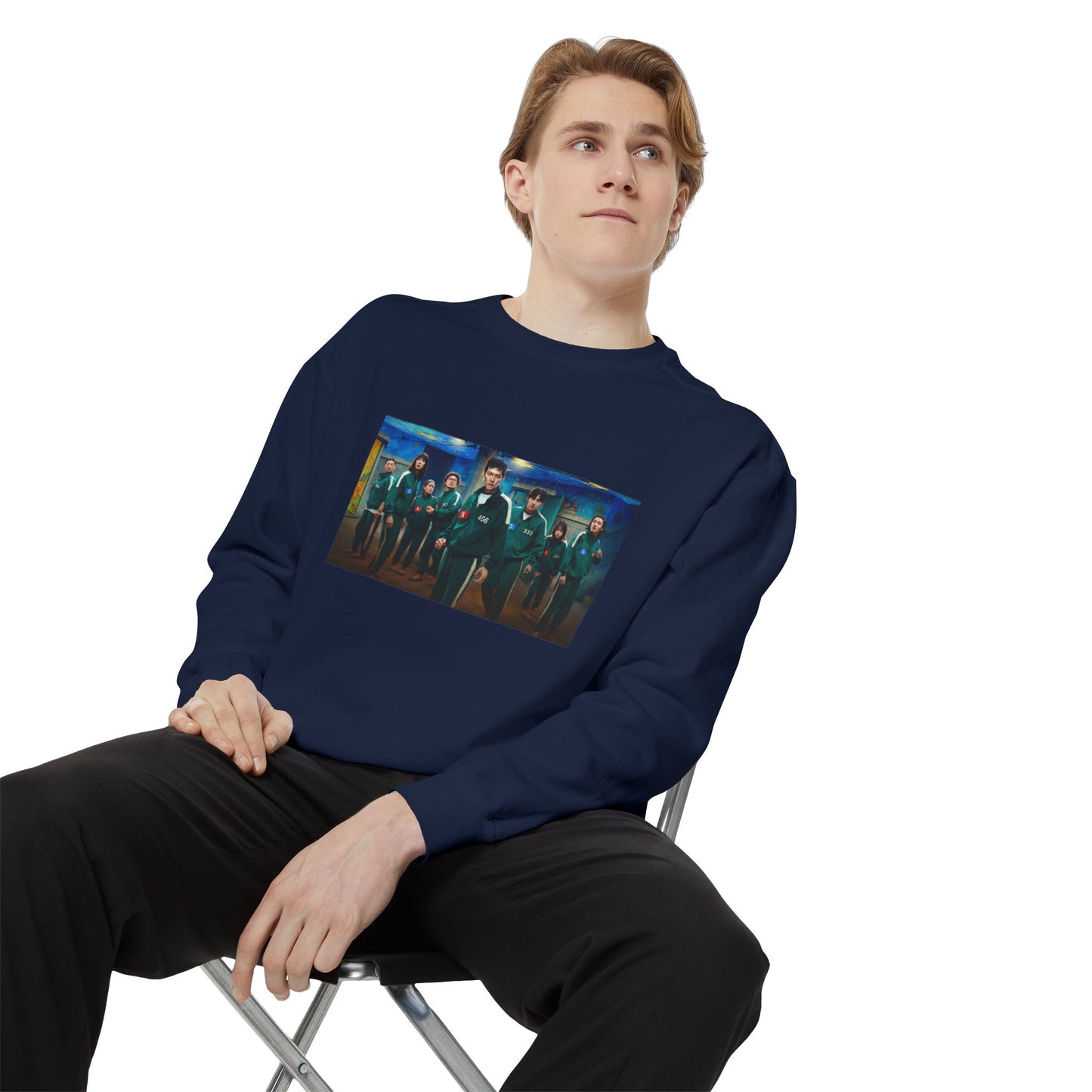 Squid Game Season 3 Navy Blue Sweatshirt – Loyalty in the Shadows