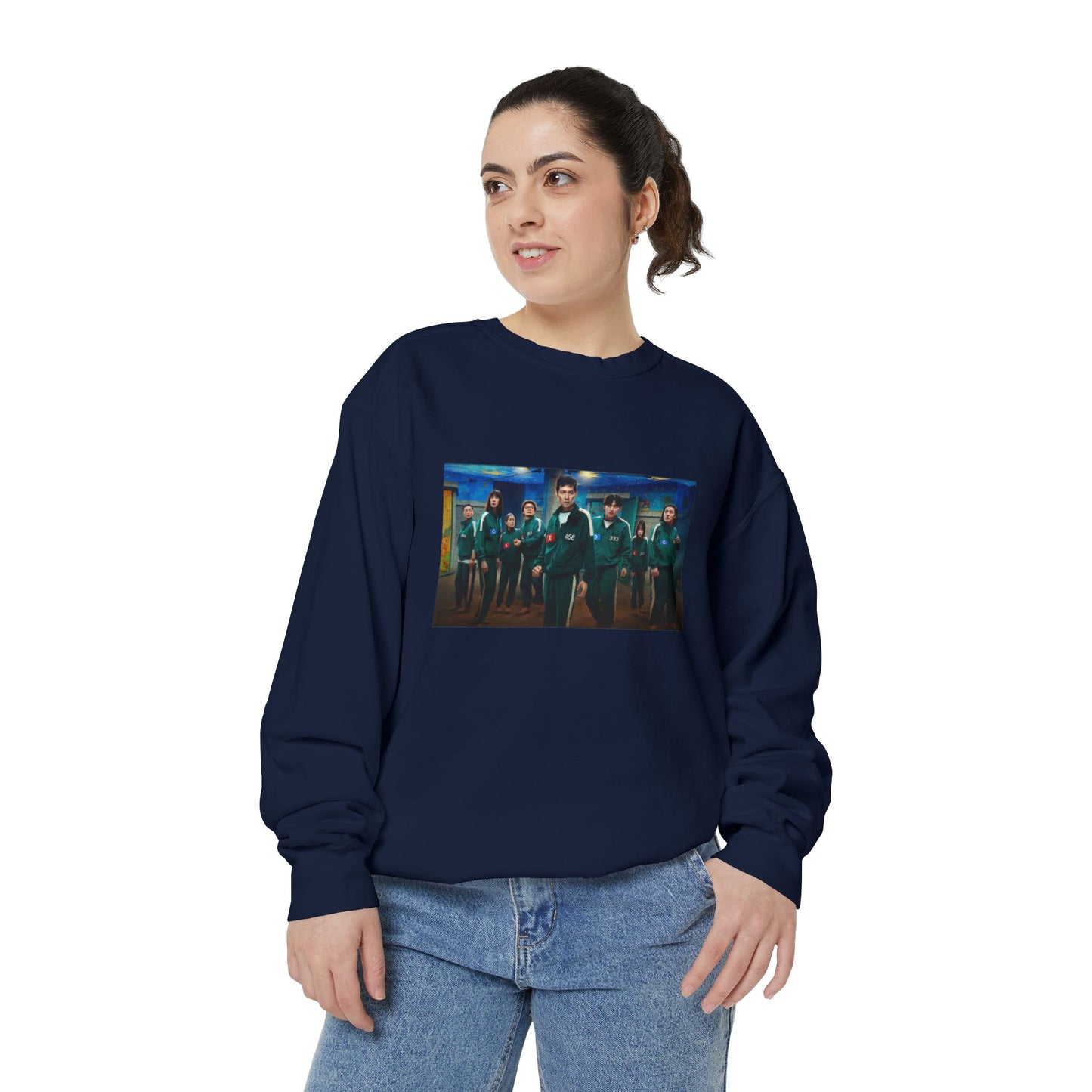 Squid Game Season 3 Navy Blue Sweatshirt – Loyalty in the Shadows
