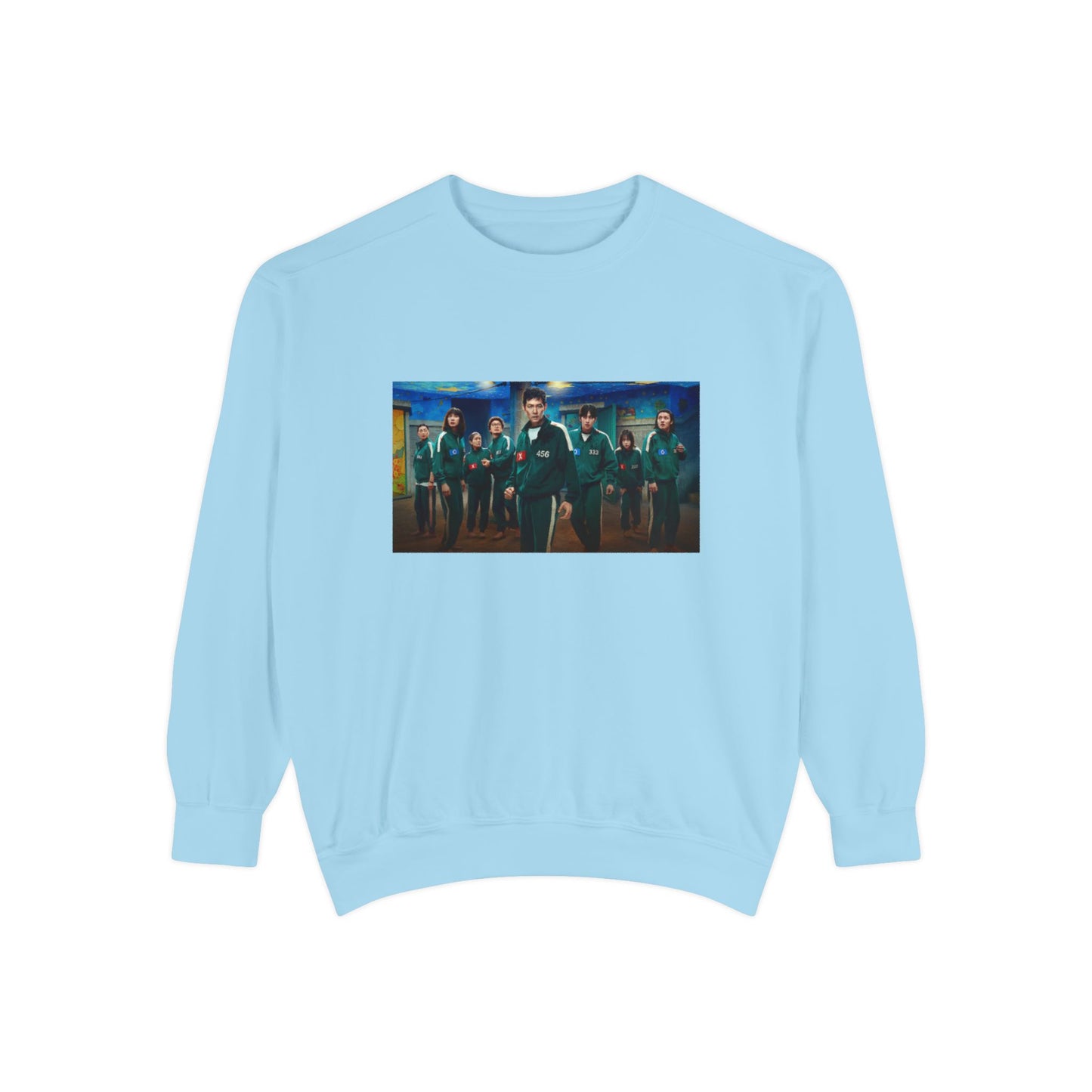 Squid Game Season 3 Sky Blue Sweatshirt – Calm Before the Collapse