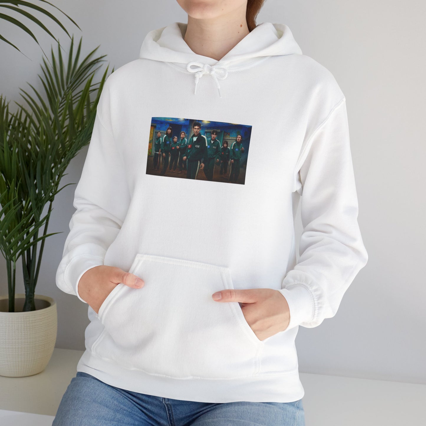 Squid Game Season 3 White Hoodie – Join the Game in Comfort