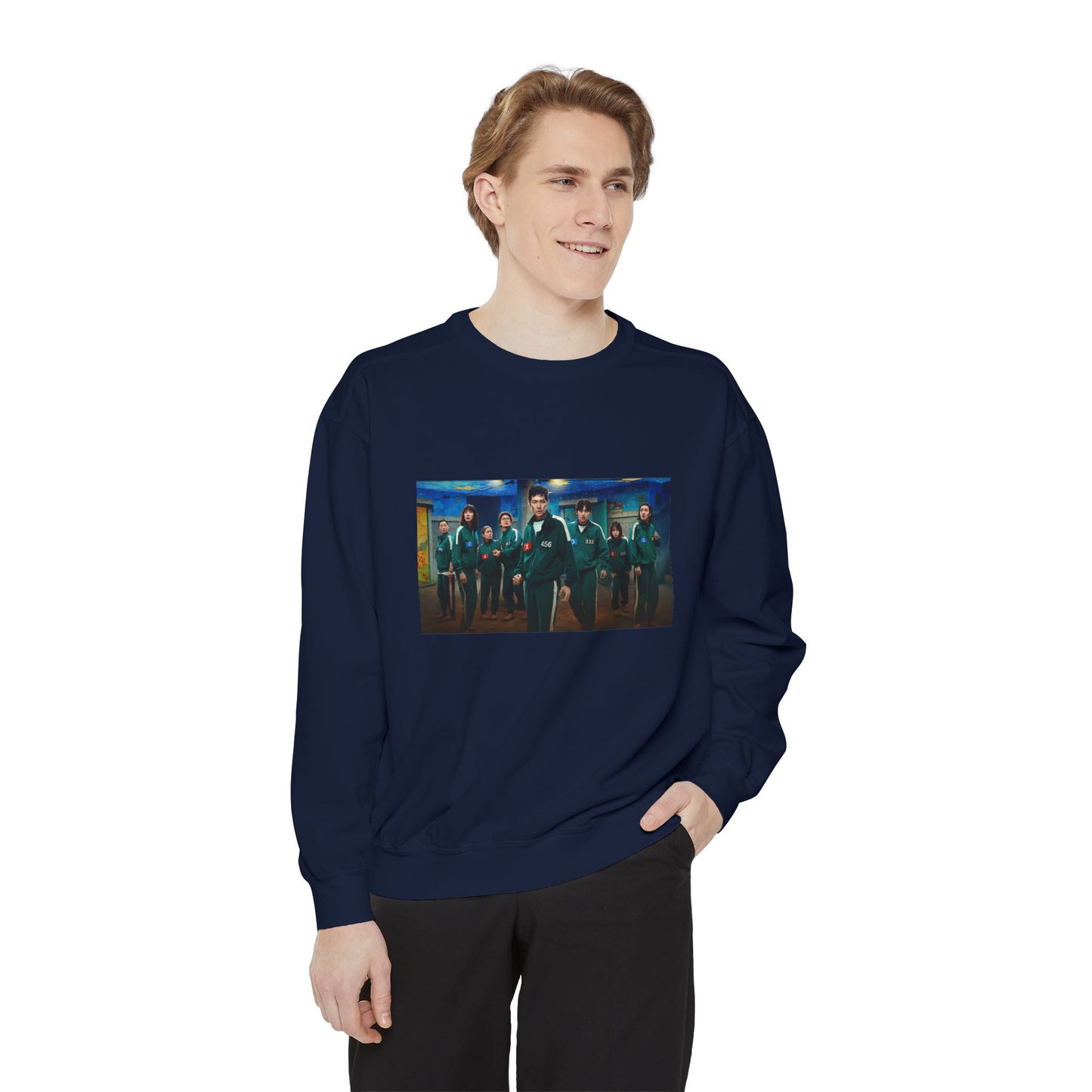 Squid Game Season 3 Navy Blue Sweatshirt – Loyalty in the Shadows