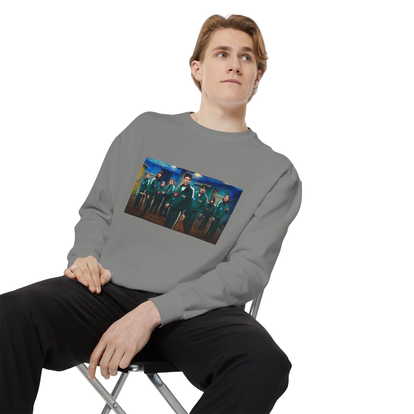 Squid Game Season 3 Dark Grey Sweatshirt – Shadows of Survival