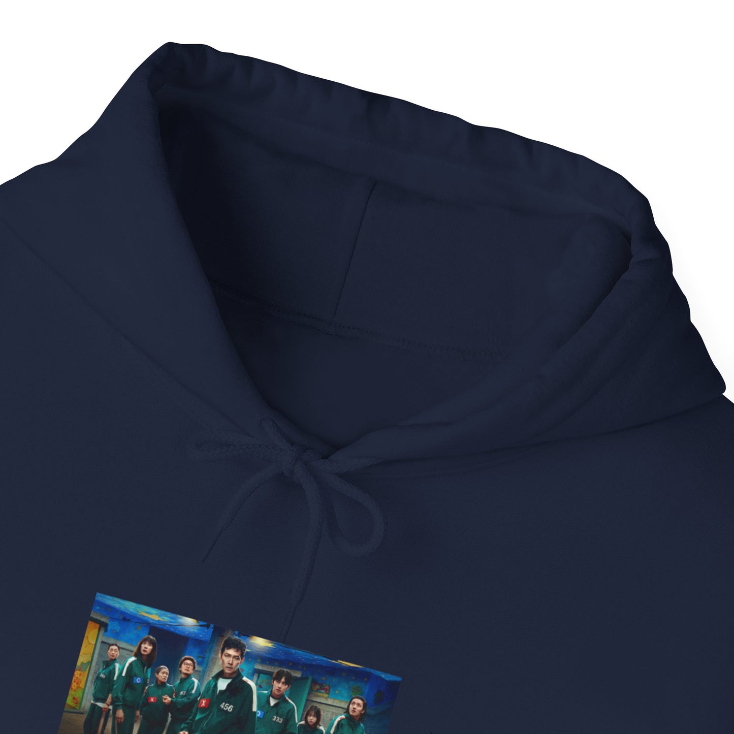 Squid Game Season 3 Navy Blue Hoodie – Darkness Has Its Strategy