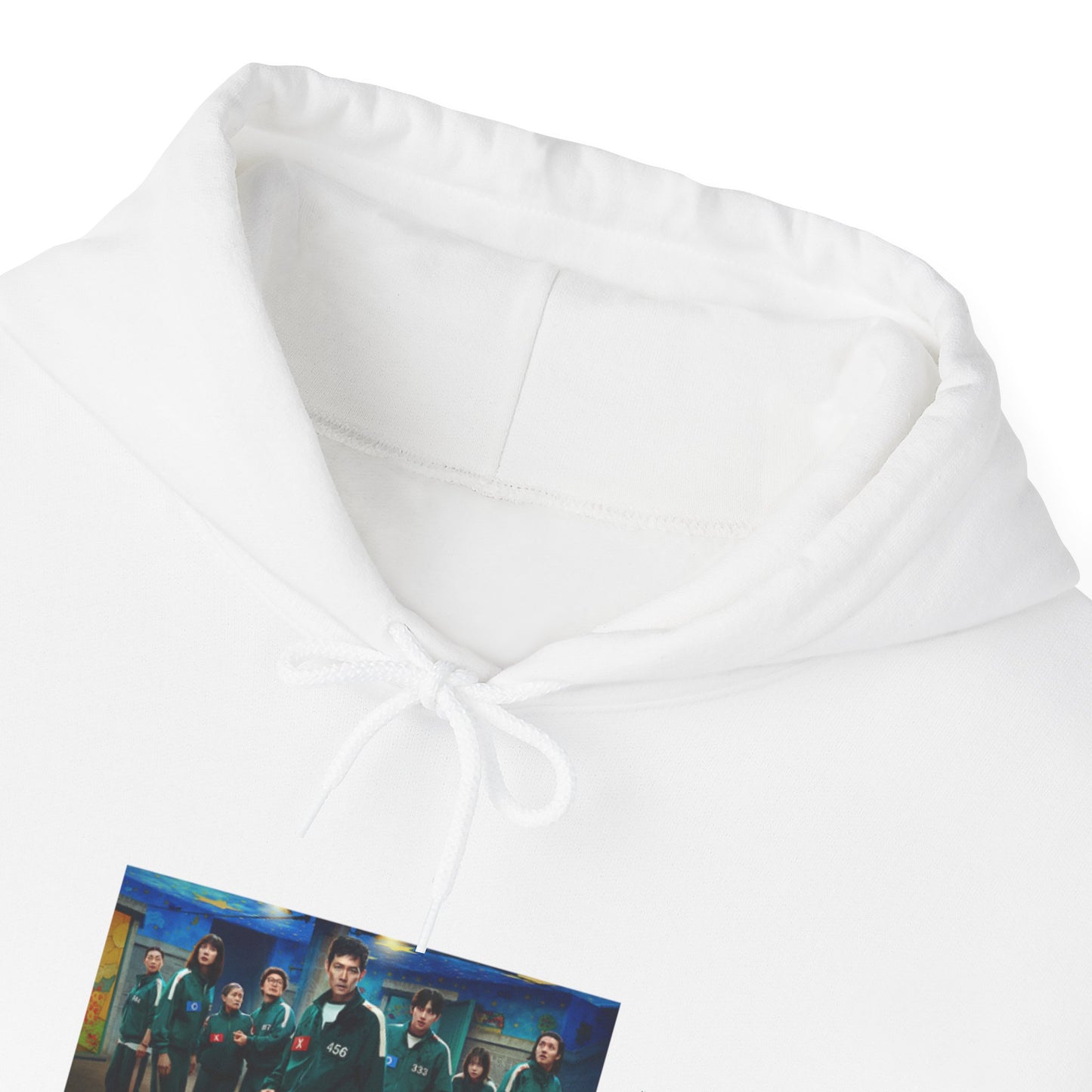 Squid Game Season 3 White Hoodie – Join the Game in Comfort