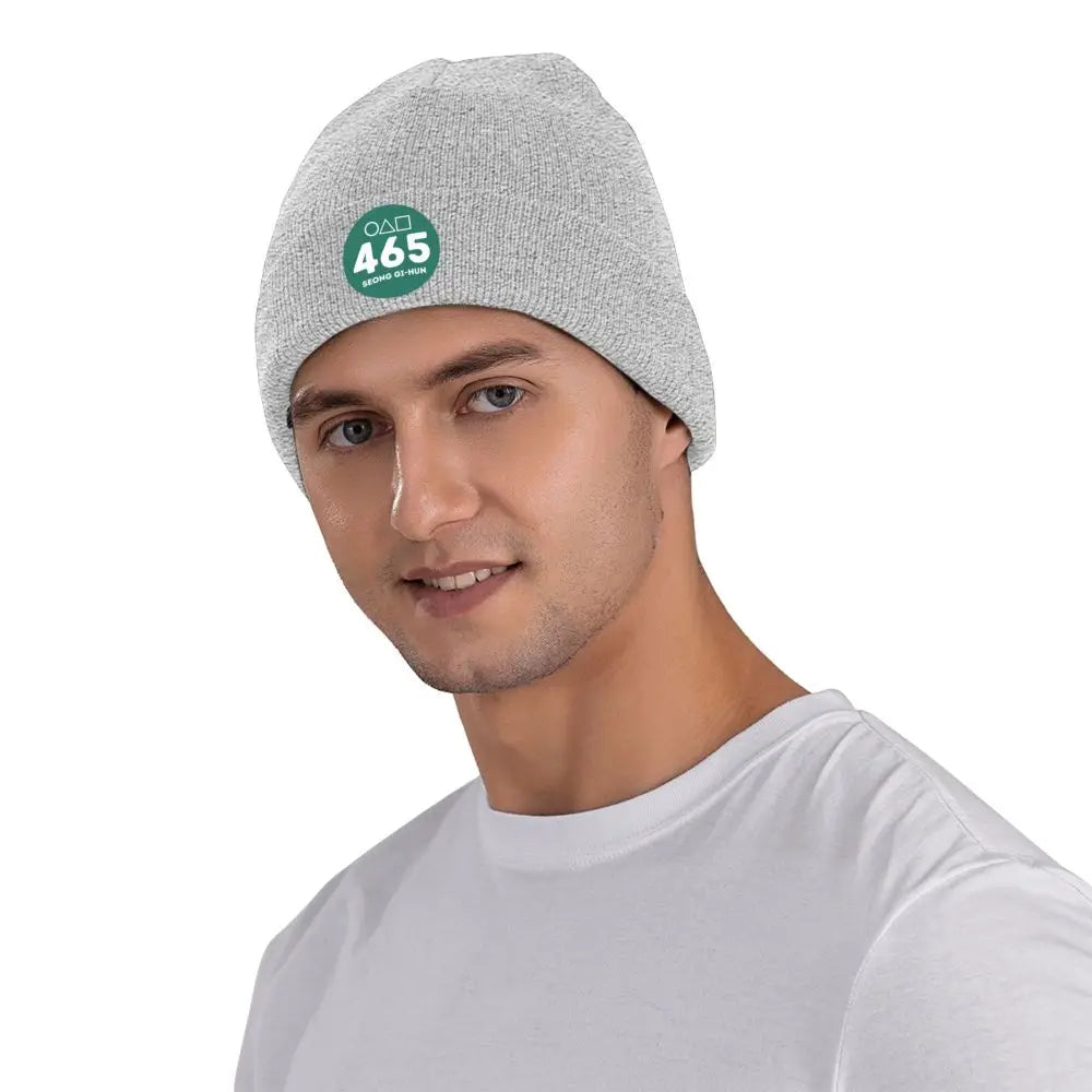 Player 456 Seong Gi-hun Beanie Squid Game Gray