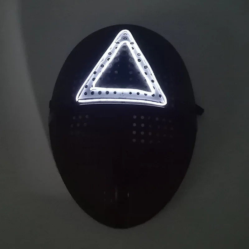 LED Squid Game Mask – Triangle Guard