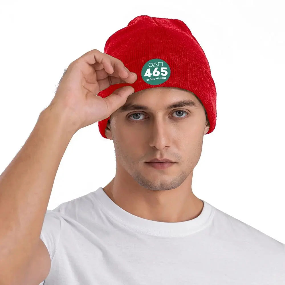 Player 456 Seong Gi-hun Beanie Squid Game Red