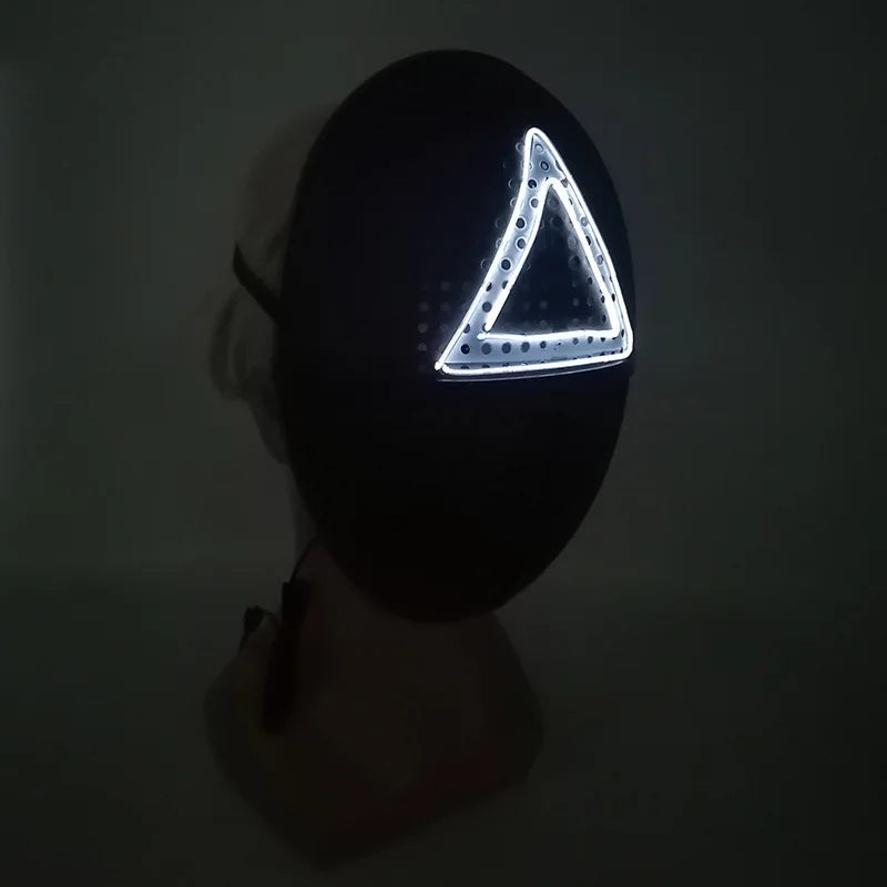 LED Squid Game Mask – Triangle Guard