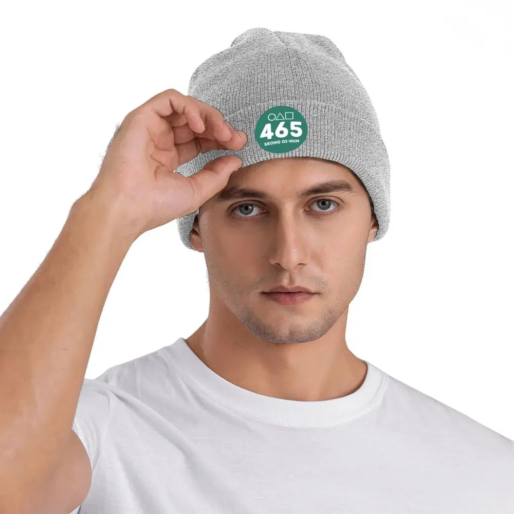 Player 456 Seong Gi-hun Beanie Squid Game Gray
