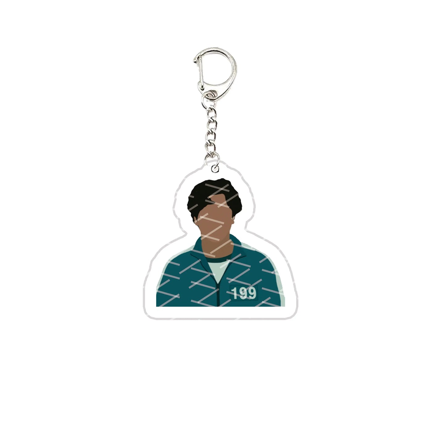 Squid Game Ali Abdul Keychain – Player 199