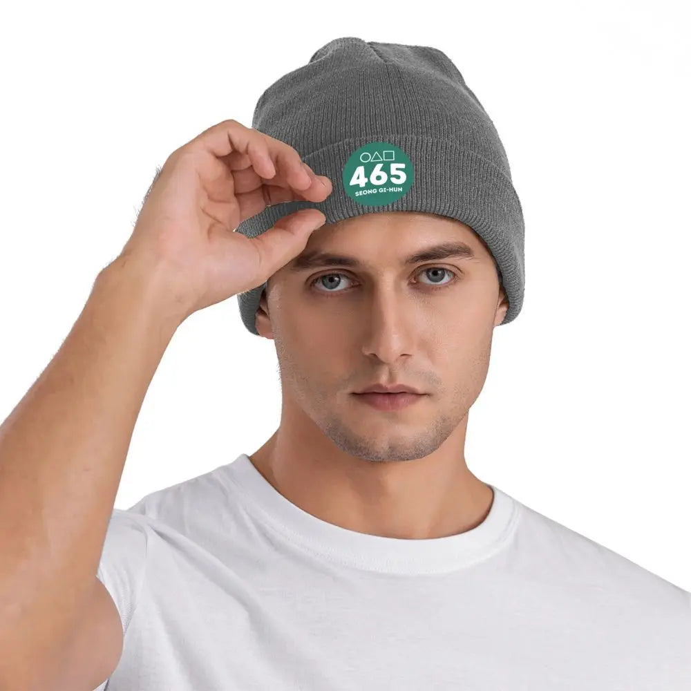 Player 456 Seong Gi-hun Beanie Squid Game Dark Grey