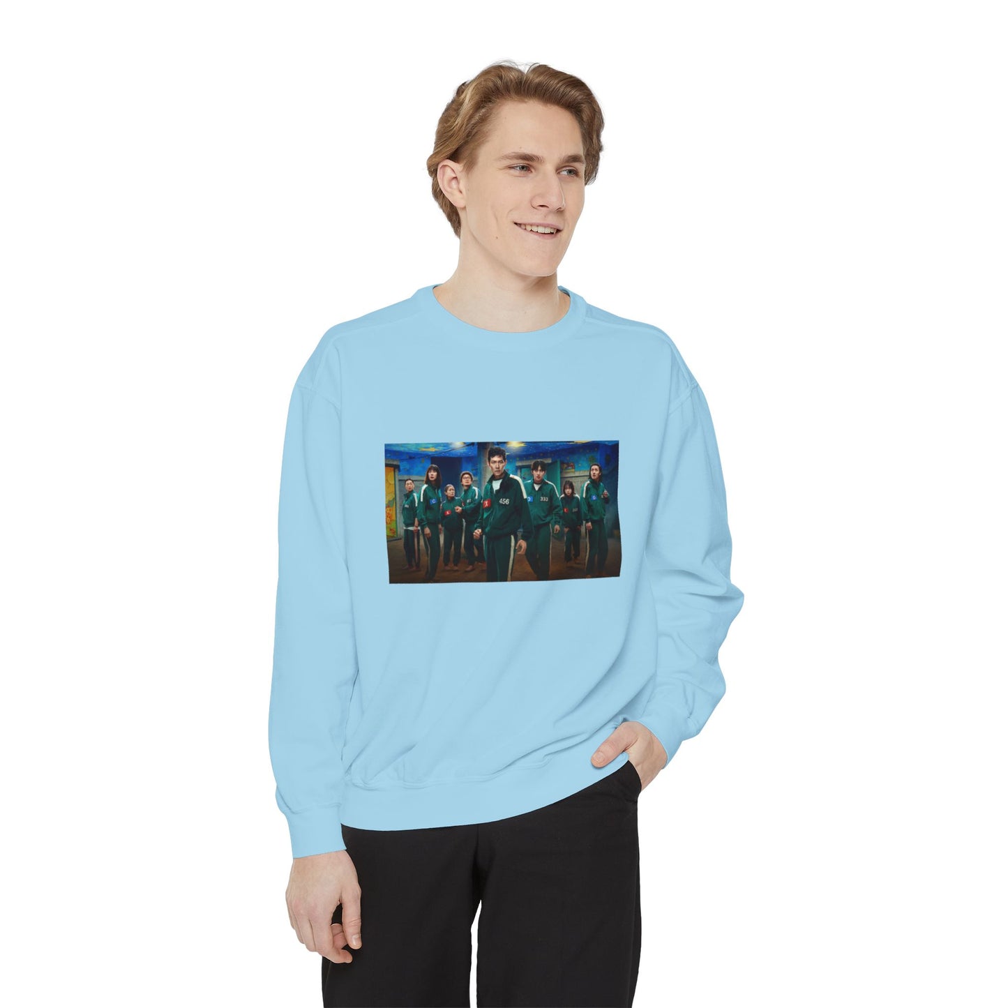 Squid Game Season 3 Sky Blue Sweatshirt – Calm Before the Collapse