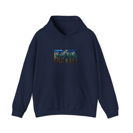 Squid Game Season 3 Navy Blue Hoodie – Darkness Has Its Strategy