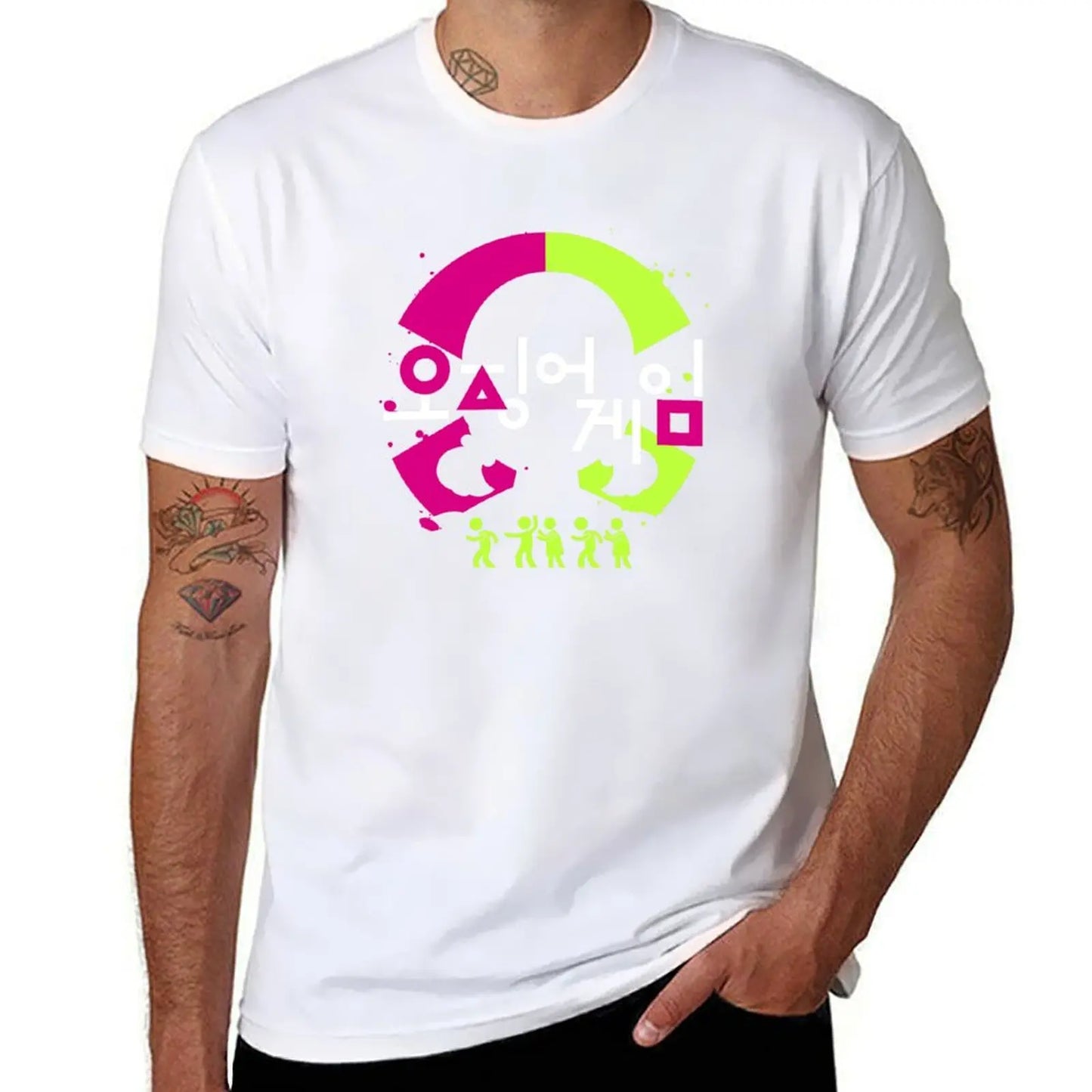 Squid Game Korean Logo T-Shirt – White