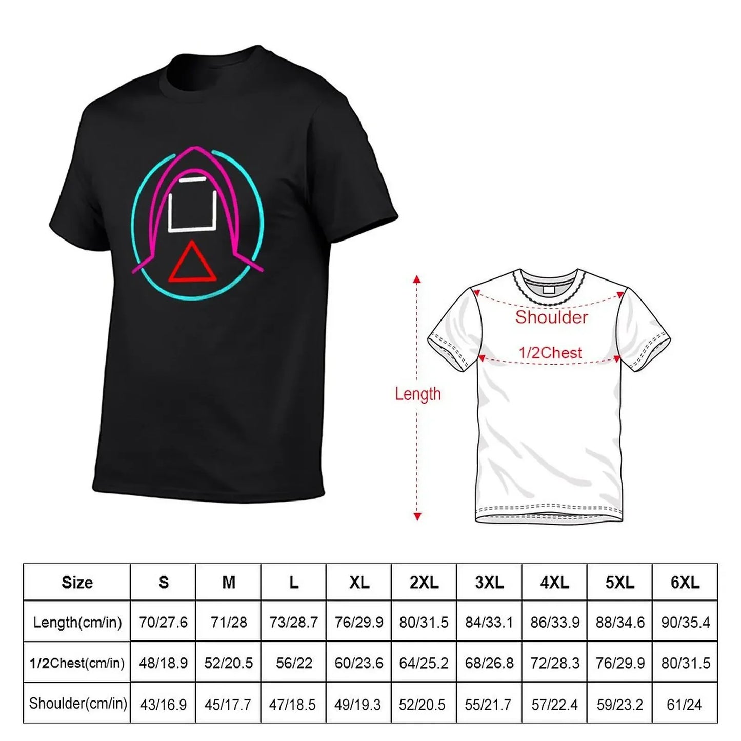 Gray Squid Game Guard T-Shirt