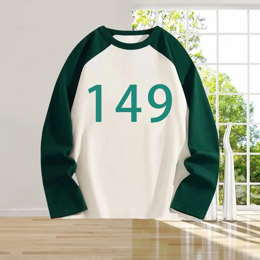 Jang Geum-ja (Player 149) Green & White Long Sleeve T-Shirt – Squid Game