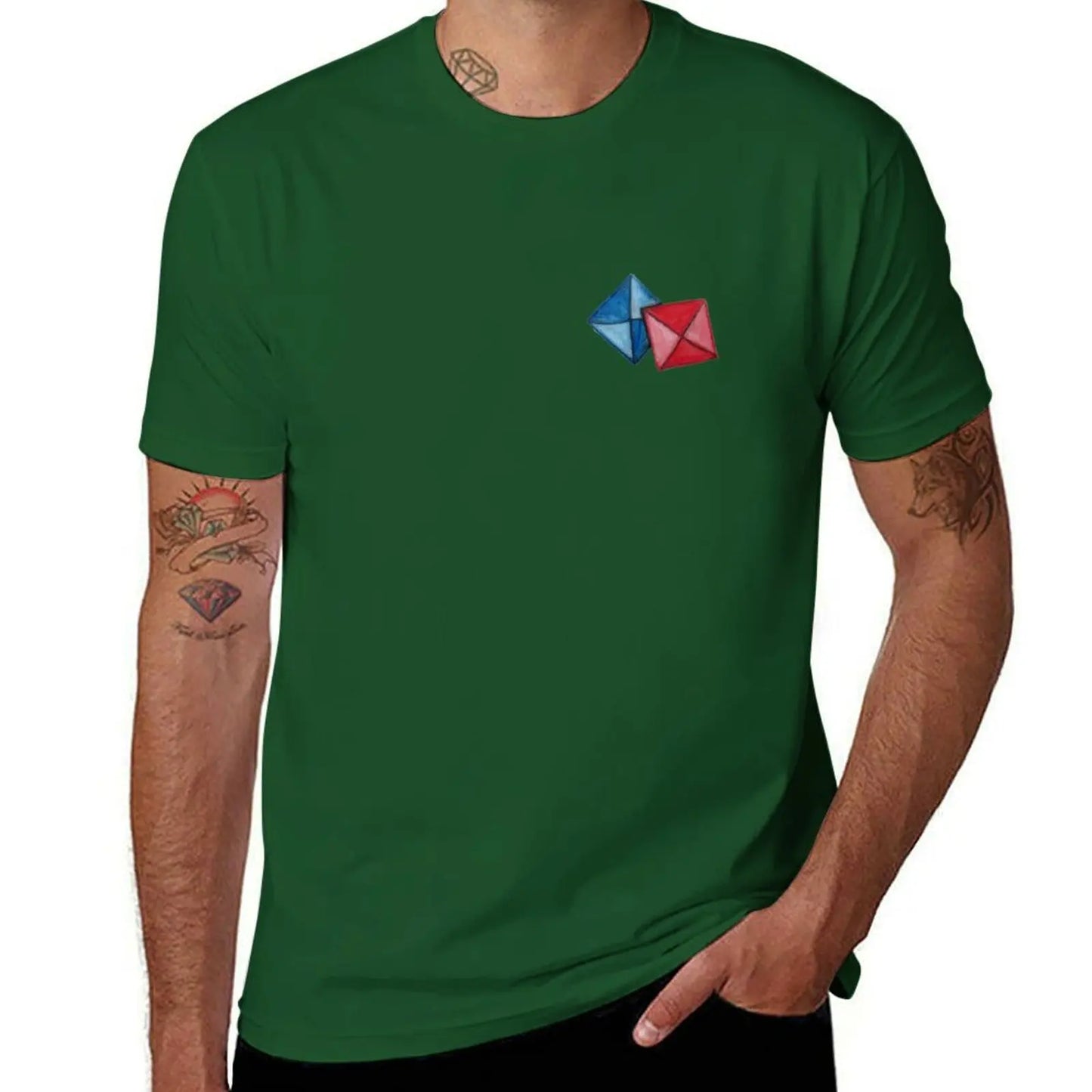 Green Squid Game T-Shirt - Red and Blue Envelopes