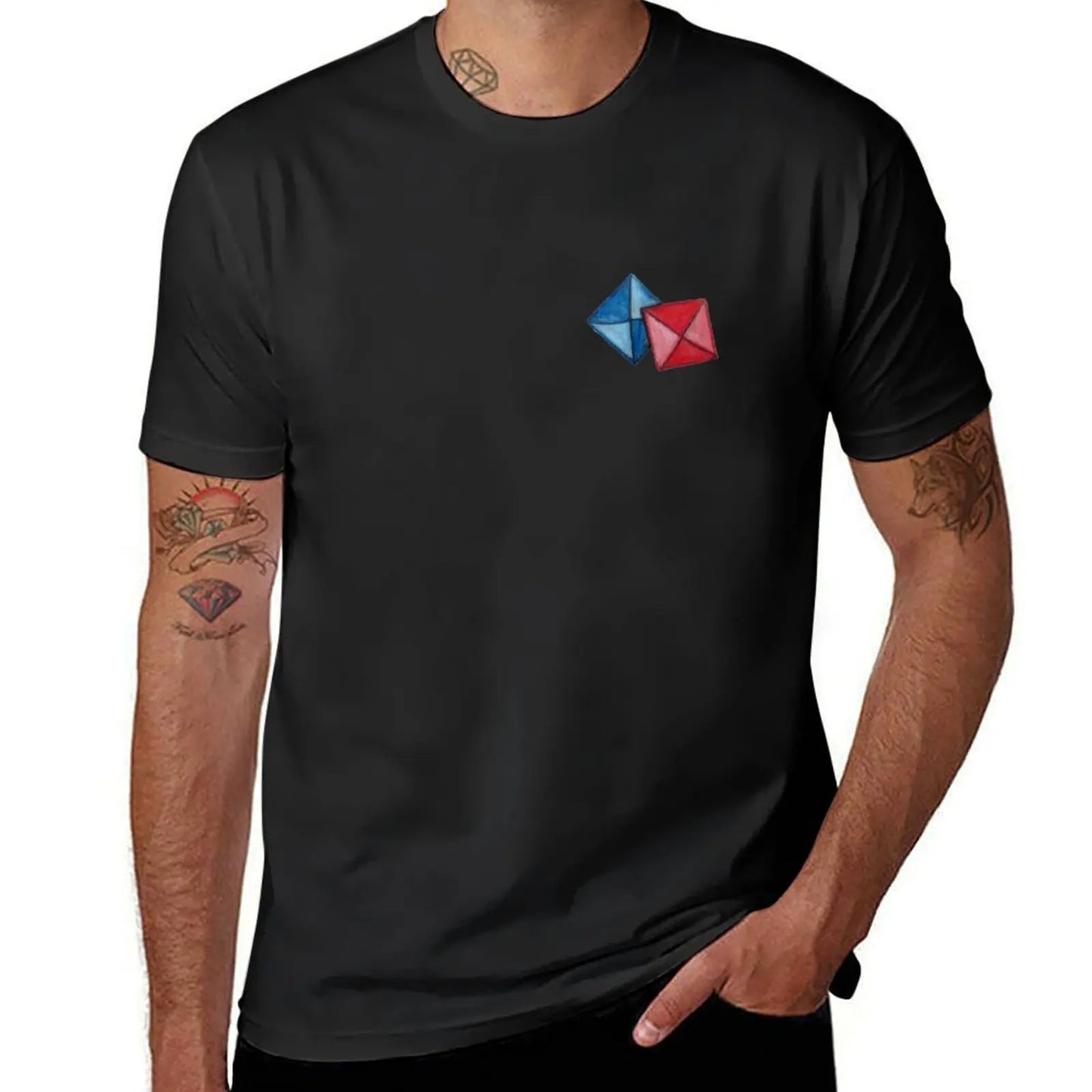 Black Squid Game T-Shirt - Red and Blue Envelopes