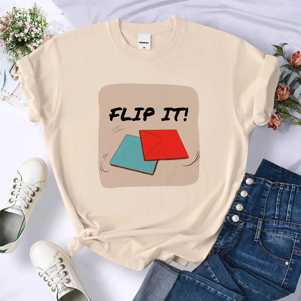 Flip It T-Shirt – Squid Game Ddakji Challenge