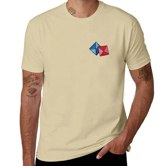 Beige Squid Game T-Shirt - Red and Blue Envelopes