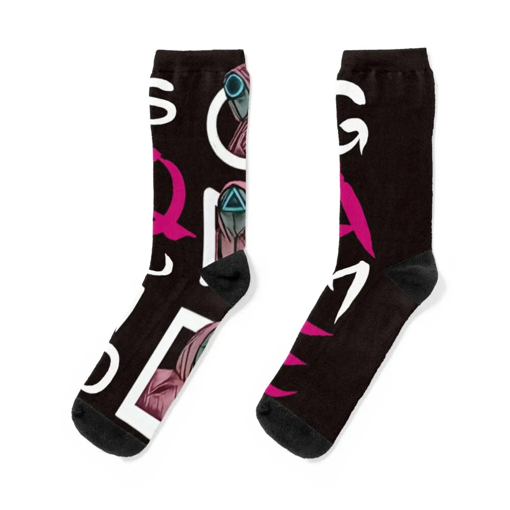 Squid Game Socks – Black Crew Socks