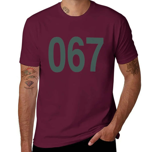 Maroon Squid Game T-Shirt – 067 Featuring Kang Sae-byeok