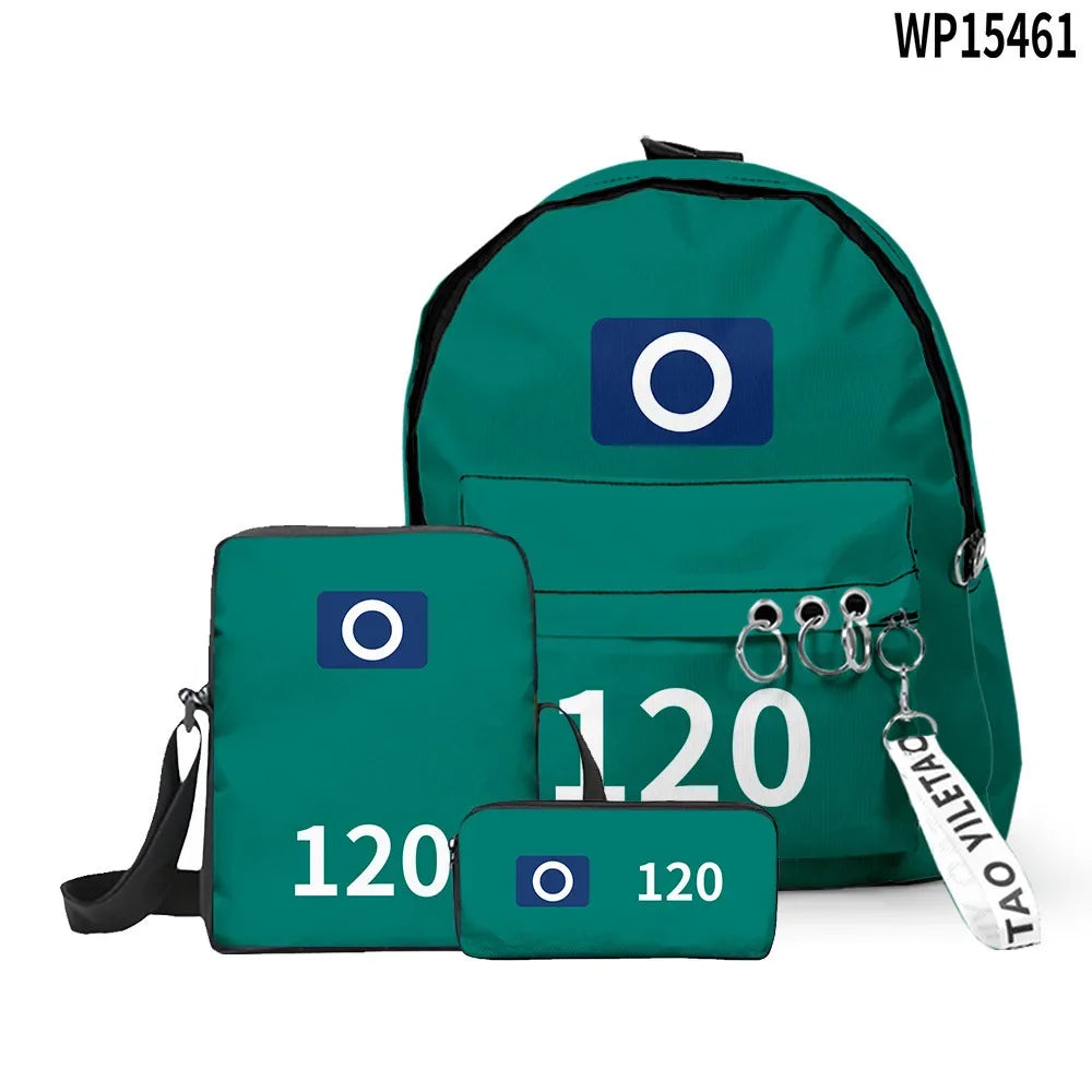 Squid Game-Inspired Backpack Set – Contestant 120