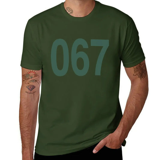 Army Green Squid Game T-Shirt – 067 Featuring Kang Sae-byeok