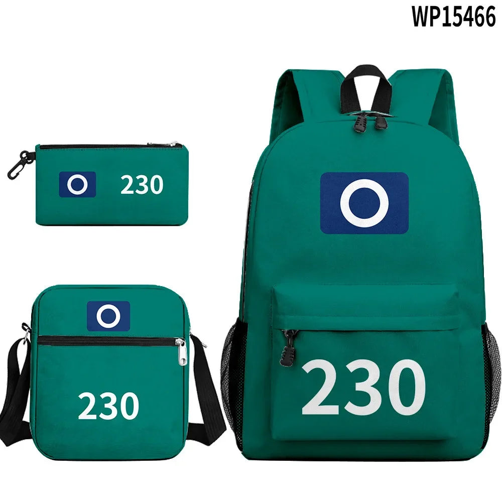 Squid Game-Inspired Backpack Set – Contestant 230