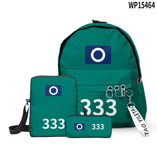 Squid Game-Inspired Backpack Set – Contestant 333