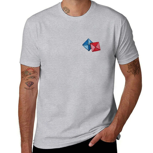 Gray Squid Game T-Shirt - Red and Blue Envelopes