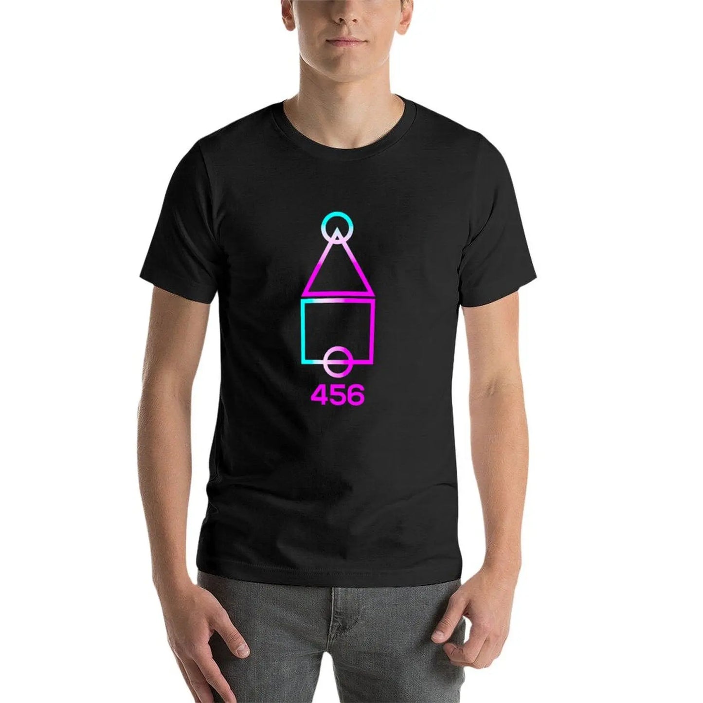 Purple Squid Game T-Shirt – Neon 456 Featuring Seong Gi-hun