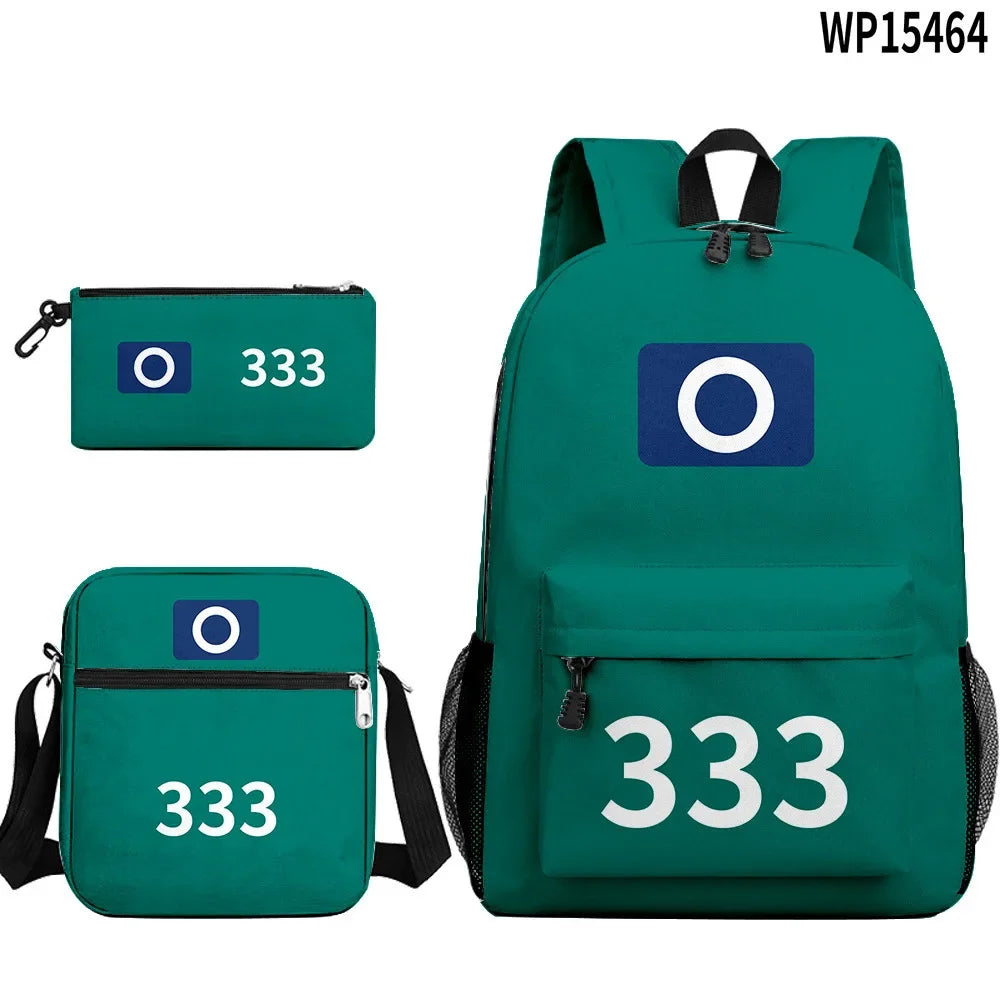 Squid Game-Inspired Backpack Set – Contestant 333