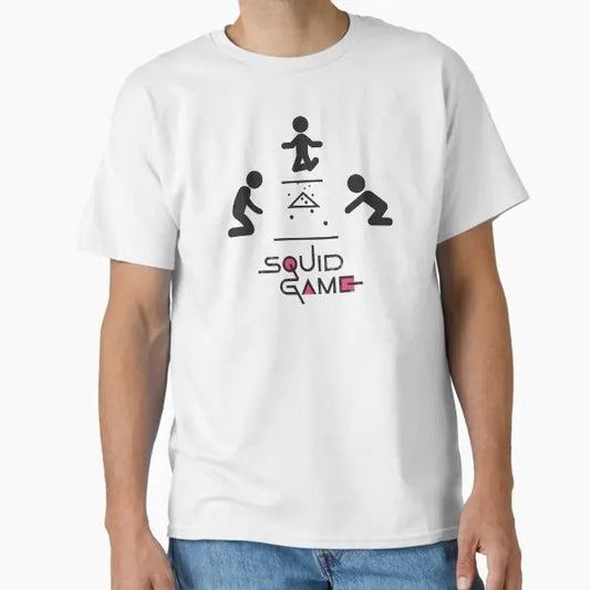 Squid Game Kids Playing Symbols White T-Shirt for Kids