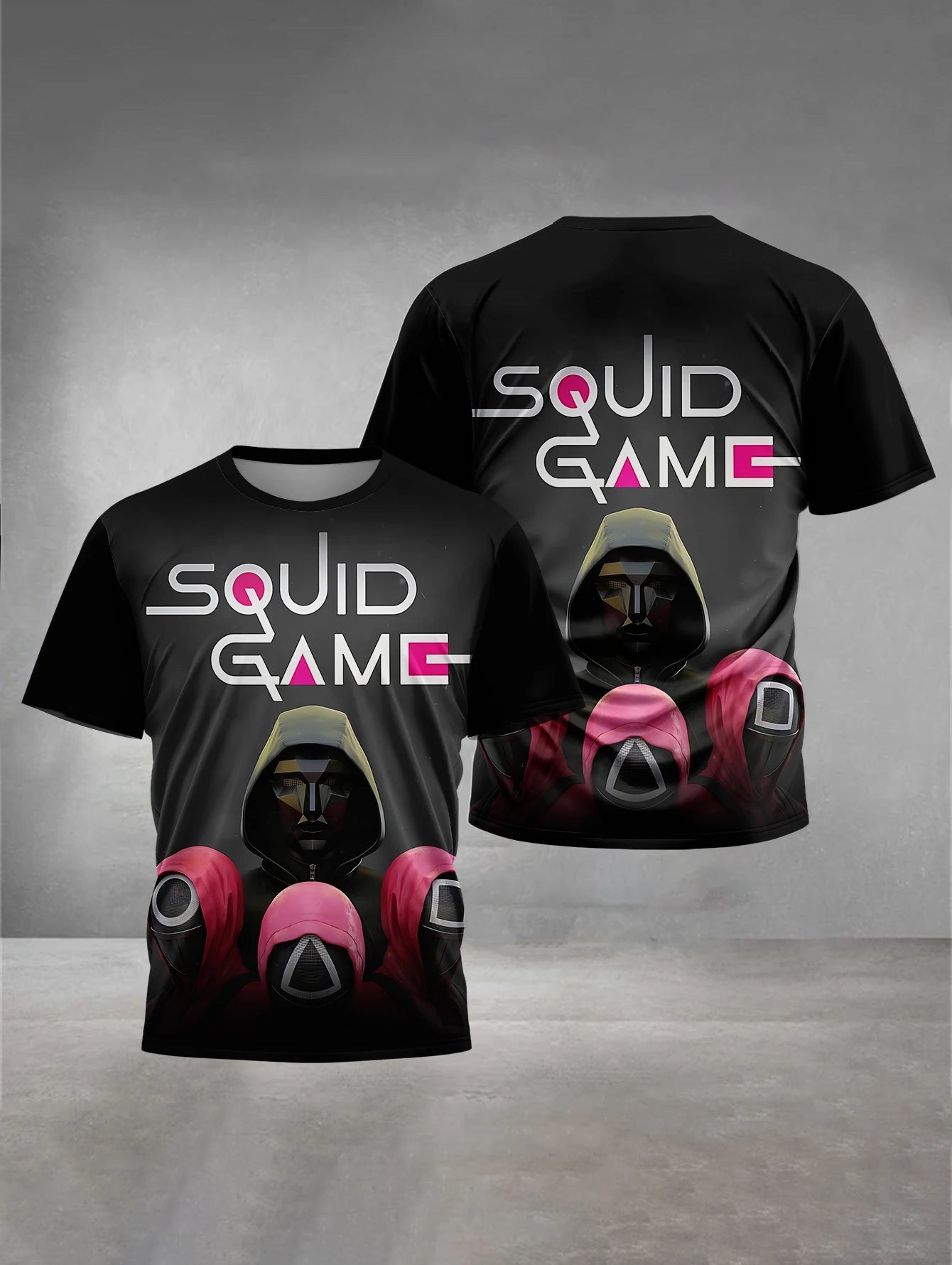 Black Squid Game Kids' T-Shirt - Guard Design