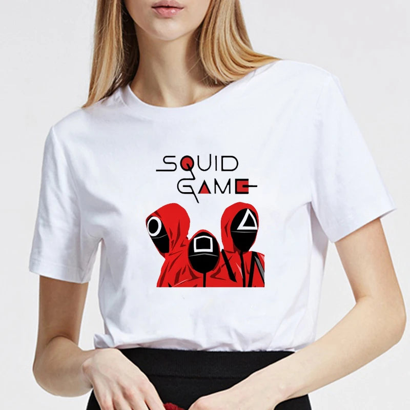 Squid Game Guard Trio T-Shirt - Red and White