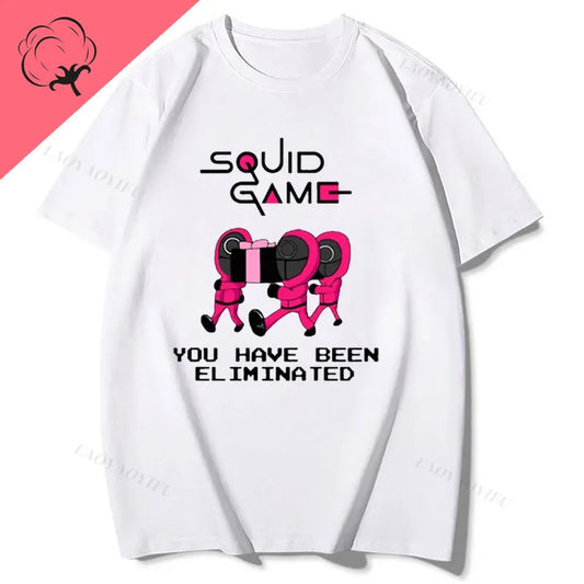 Squid Game Guards White T-Shirt – You Have Been Eliminated