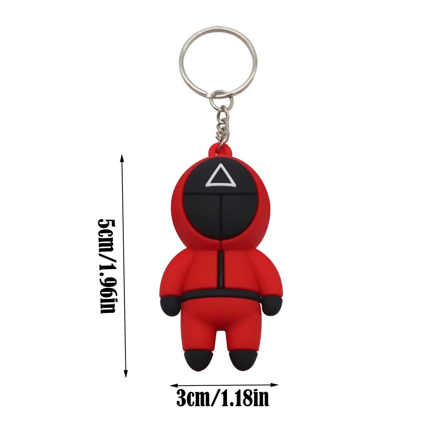 Squid Game Technical Staff Keychain - Triangle Symbol