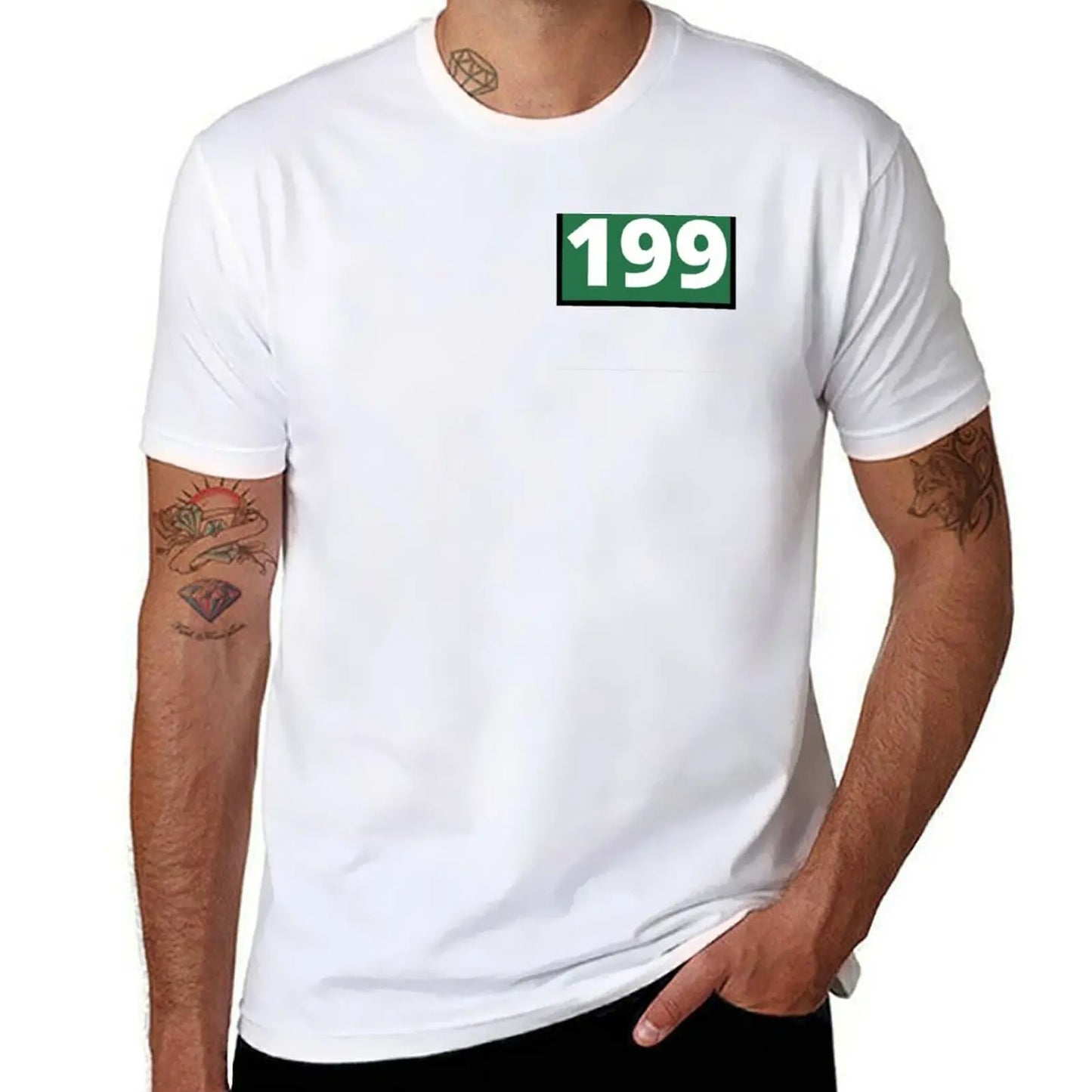 Squid Game T-Shirt - Player 199 - Ali Abdul - White