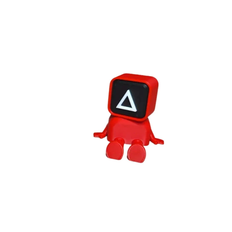 Squid Game Triangle Guard Collectible Toy – Red Edition