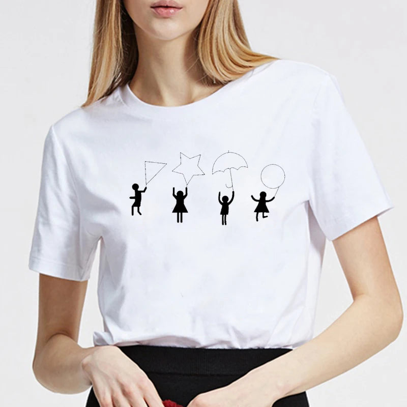 Squid Game Shapes T-Shirt - White