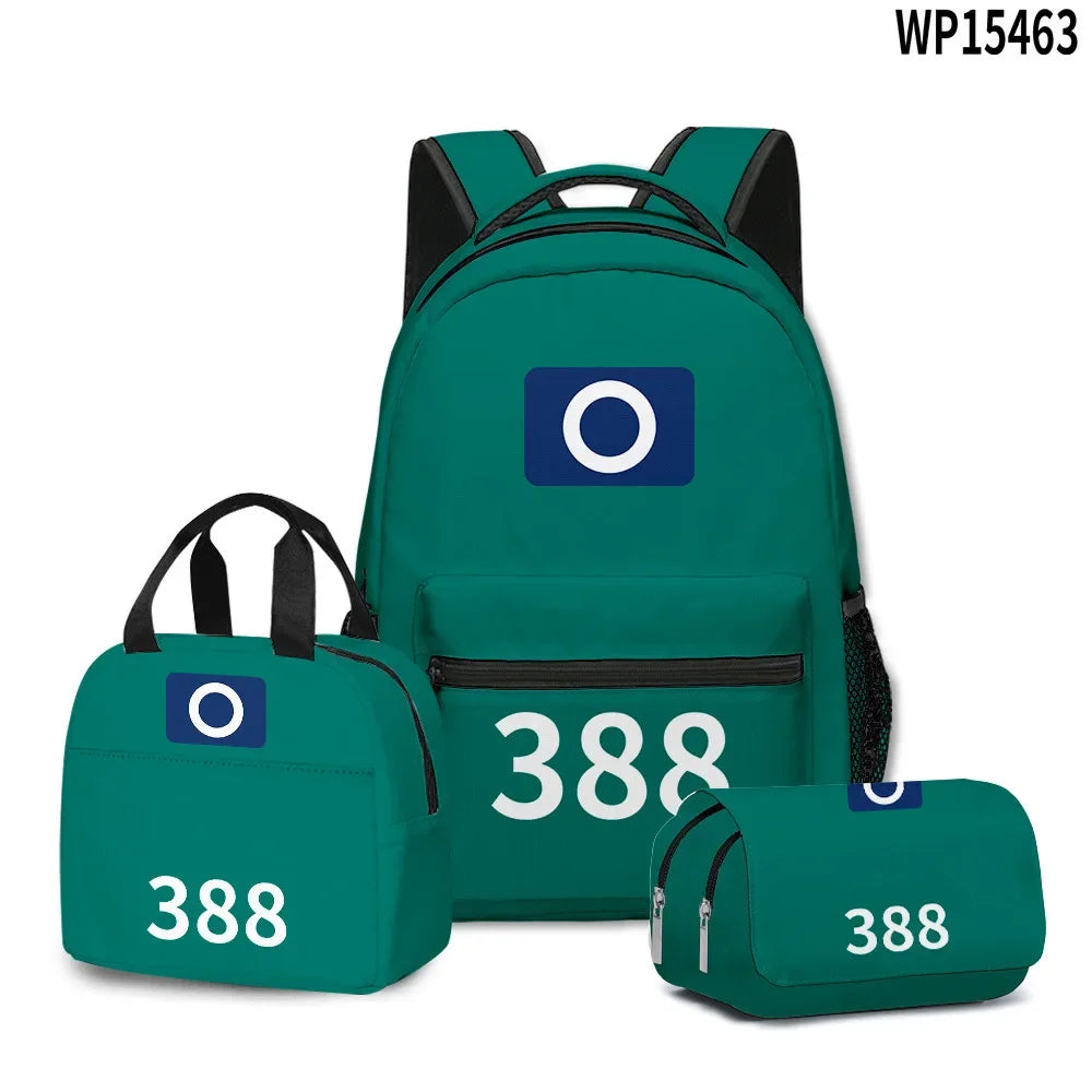 Squid Game-Inspired Backpack Set – Contestant 388