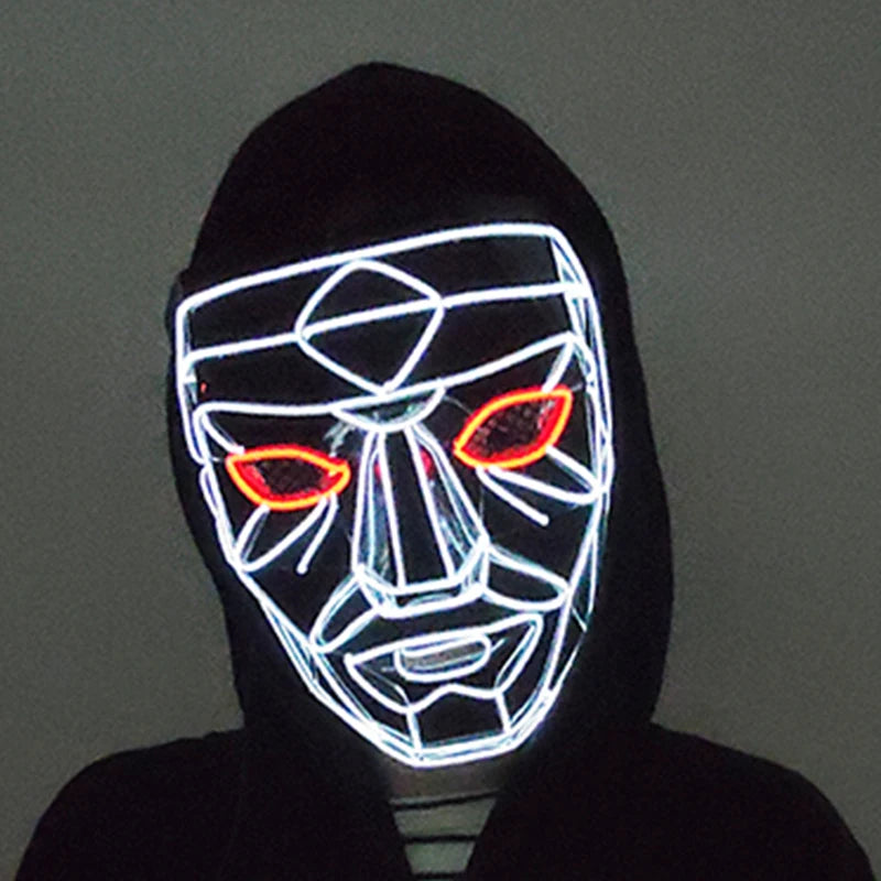 Squid Game Front Man LED Mask