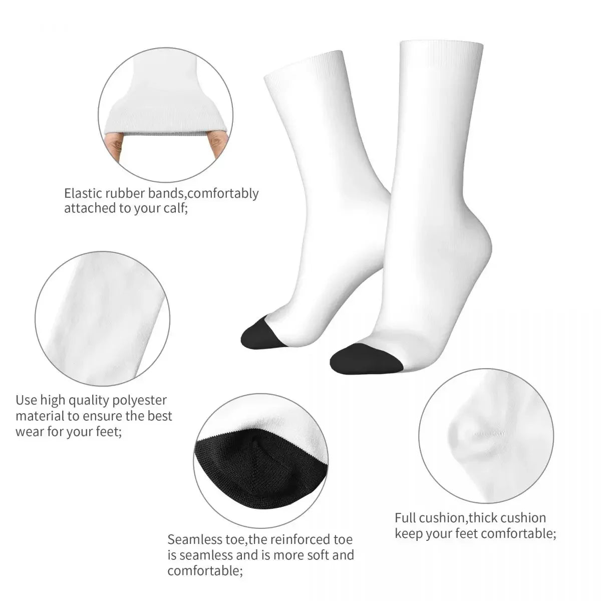 Squid Game Socks – Black Crew Socks