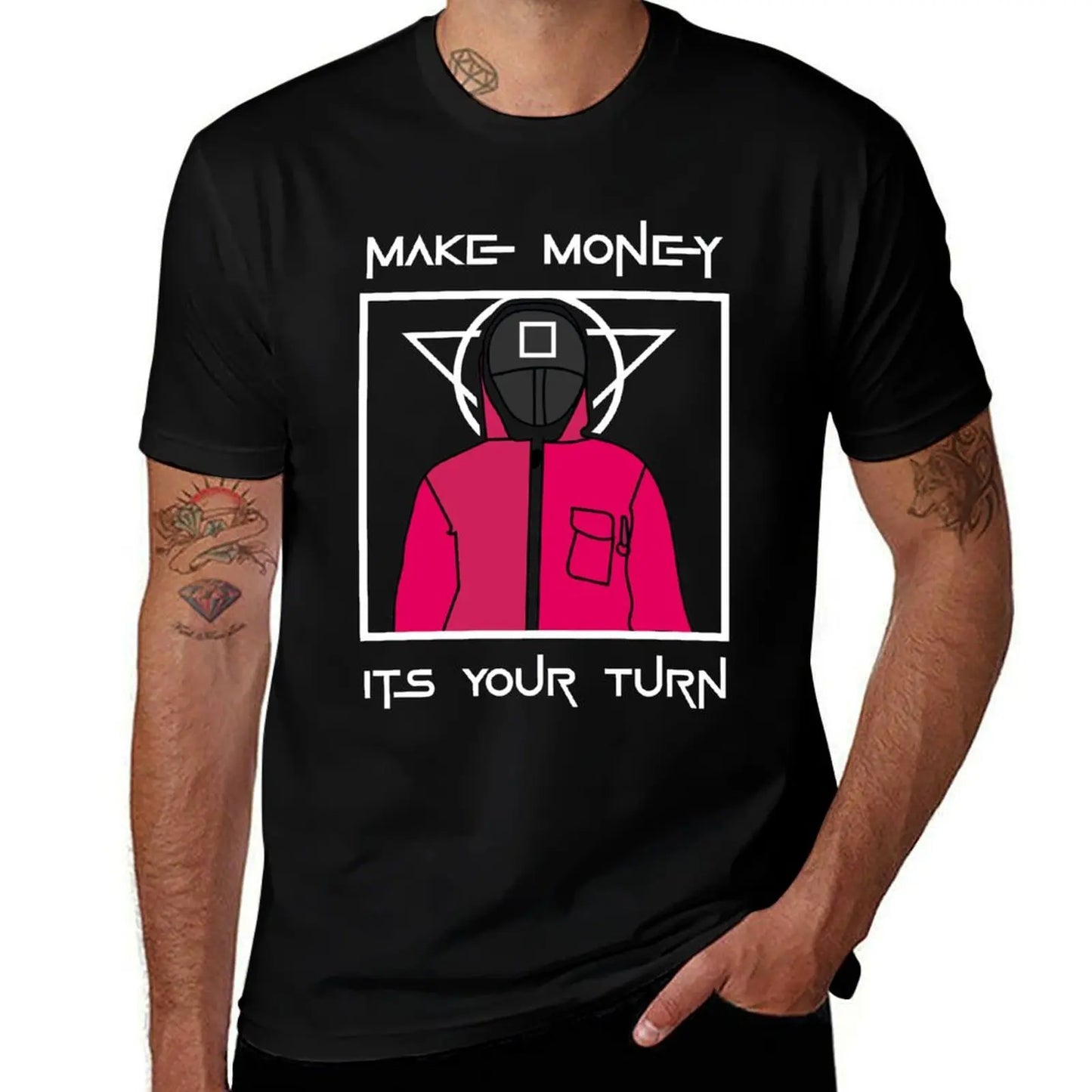 "Make Money, It's Your Turn" Squid Game T-Shirt – Black