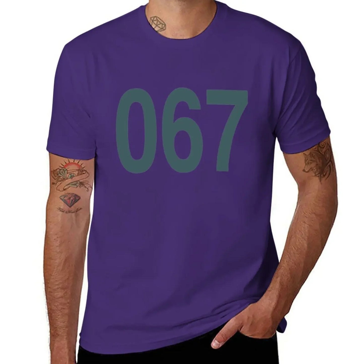 Purple Squid Game T-Shirt – 067 Featuring Kang Sae-byeok