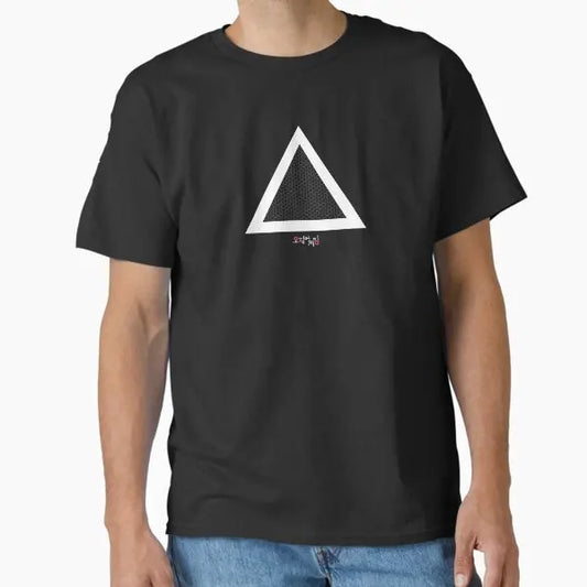 Squid Game Triangle Guard Symbol Black T-Shirt for Kids