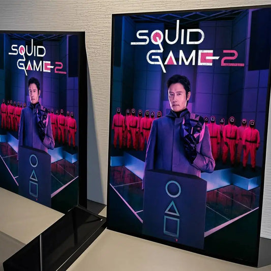 Squid Game Season 2 Poster – Gi-hun & Guards Wall Art